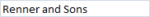 Renner and Sons